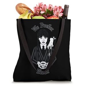 Wednesday We Prefer Black Holiday Tote Bag