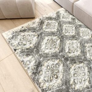 odika 4 * 6 ft cashmere area rug, bohemian style, living room, bedroom, distressed