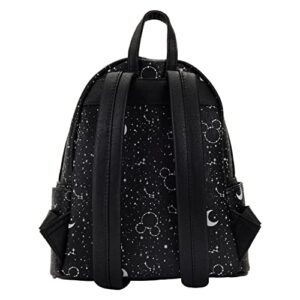 Loungefly Disney Mickey Constellation All Over Print Glow in the Dark Double Strap Shoulder Bag Purse