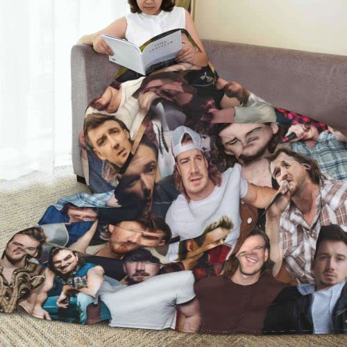 Ultra-Soft Blanket Singer Blanket Flannel Blanket Portable Throw Blanket for Living Room Couch Sofa Car 80"X60"
