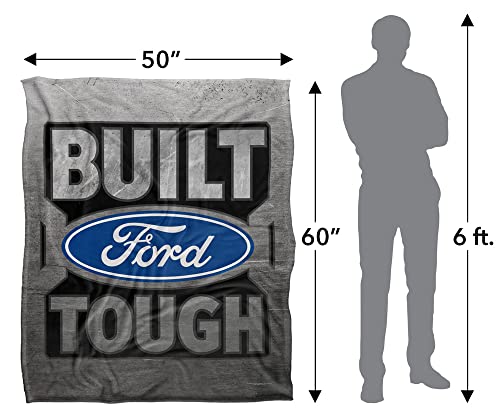 Ford Trucks Blanket, 50"x60" Built Ford Tough Metal Silky Touch Super Soft Throw Blanket