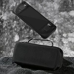 Carrying Case for Steam Deck - Hard Shell Protective Case with High Storage Capacity for Steam Deck Console & Various Accessories [Classic Black]