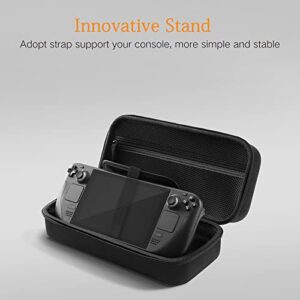 Carrying Case for Steam Deck - Hard Shell Protective Case with High Storage Capacity for Steam Deck Console & Various Accessories [Classic Black]