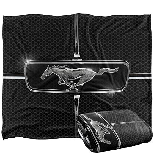 Ford Blanket, 50"x60" 1965 Mustang Grill Silky Touch Super Soft Throw Blanket