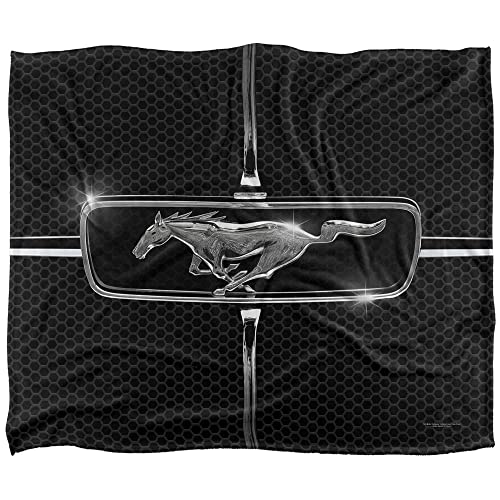 Ford Blanket, 50"x60" 1965 Mustang Grill Silky Touch Super Soft Throw Blanket