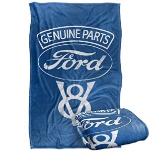 ford blanket, 36″x58″ genuine parts silky touch super soft throw blanket