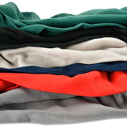 Special SG Glory Fleece Throw Blankets Solid Lightweight Warm Soft Cozy Pet-Friendly for Home Bed Sofa Couch Dorm Office Wedding Gifts Travel Airplane for Seasons (Assorted#1 Pack of 6-50x60 Inches)