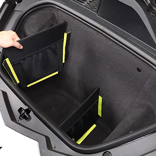 CHEAYAR Front Trunk Organizer Compatible with Corvette C8 Stingray 2020-2023, Organizer Storage with Mesh Pocket and Dividers, Front Trunk C8 Accessories