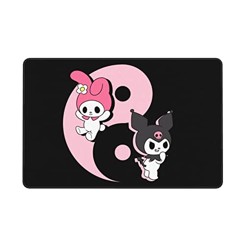 ORPJXIO Area Rugs Kuromi Anime My Melody Fluffy Carpet for Bedroom Living Room Dorm Home Decor Anti-Slip Floor Rug 60 x 39 Inch