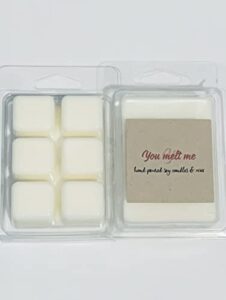 soy wax melt- wood smoke- super fragrant- multiple scents available- free surprise wax melt sample with order – one bar six cubes-hand poured – dye free (wood smoke)