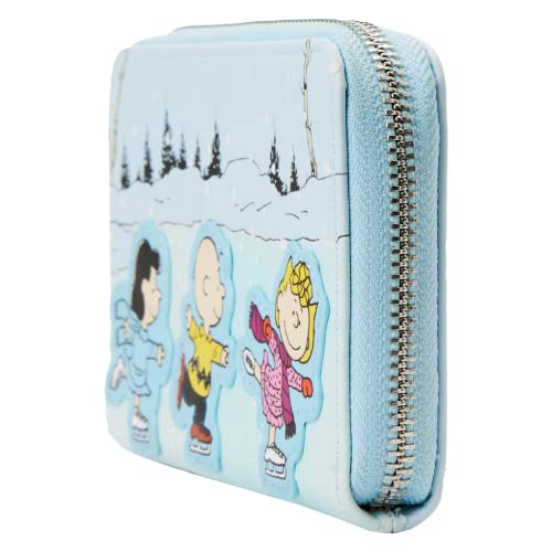 Loungefly Peanuts Charlie Brown Ice Skating Zip Around Wallet