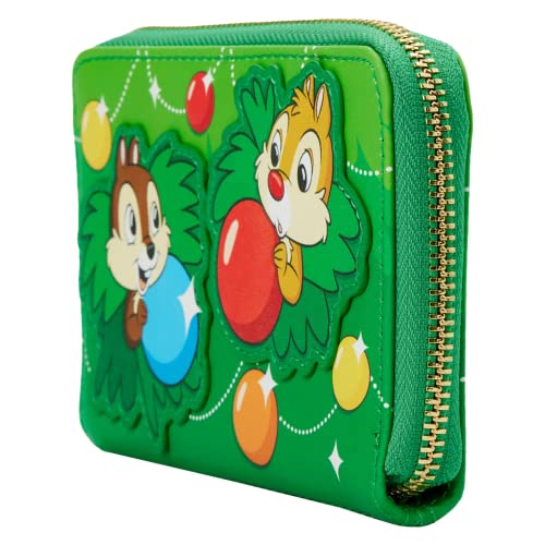 Loungefl Chip n Dale Ornaments Zip Around Wallet