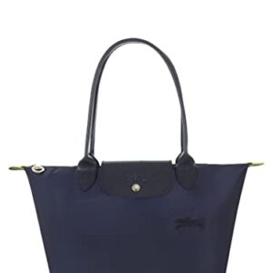 Longchamp 'Medium 'Le Pliage Green' Nylon Tote Shoulder Bag, Navy