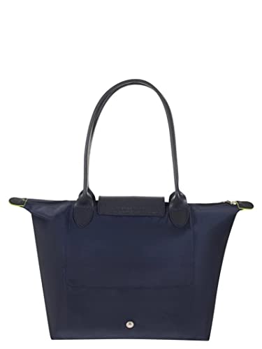 Longchamp 'Medium 'Le Pliage Green' Nylon Tote Shoulder Bag, Navy