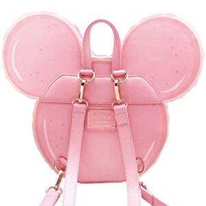 Loungefly X LASR Exclusive Disney Minnie Macaron Convertible Mini Backpack - Fashion Cosplay Disneybound Fantasia Cute Backpacks