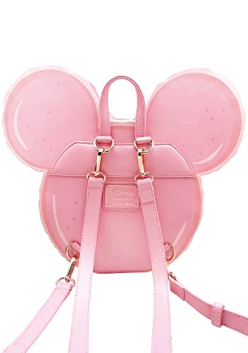 Loungefly X LASR Exclusive Disney Minnie Macaron Convertible Mini Backpack - Fashion Cosplay Disneybound Fantasia Cute Backpacks