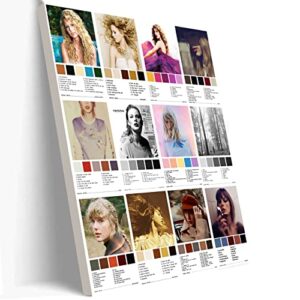 country music pop singers swift album poster taylor canvas wall art fqeoxlg printing decor nrtiuesx (16×20″canvas roll,1)