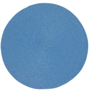 safavieh braided collection 3′ x 3′ round blue brd403m handmade country farmhouse area rug