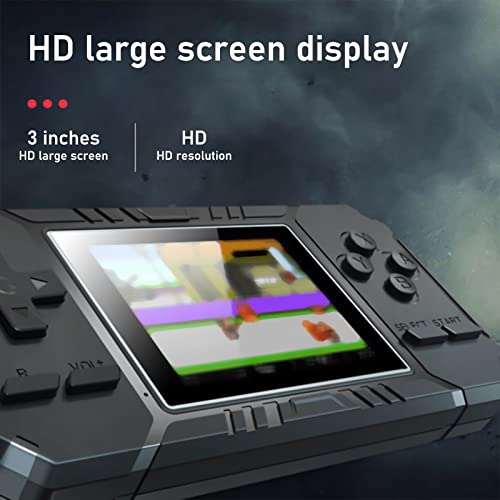 MIANHT Handheld Portable Gaming Console 3 Inch Games Consoles Preloaded 520 Classic Games Rechargeable Battery Portable Style Game Consoles