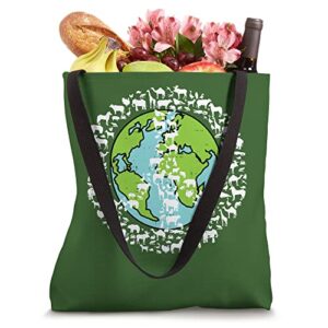 Animals Wildlife Conservation Save Our Home Peace Earth Day Tote Bag