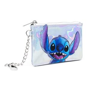 Disney Bag and Wallet Combo, Disney 100 Lilo and Stitch Stitch Pose Iridescent Holographic, Oil Slick Vegan Leather