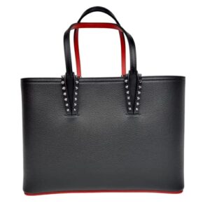 christian louboutin cabata small spiked leather tote bag