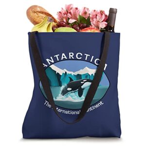 Antarctica Orca Whale Iceberg Cool Antarctic Souvenir Tote Bag