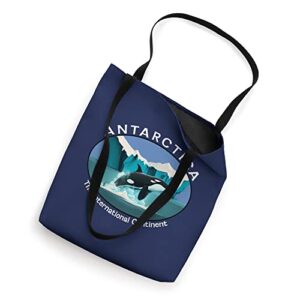 Antarctica Orca Whale Iceberg Cool Antarctic Souvenir Tote Bag