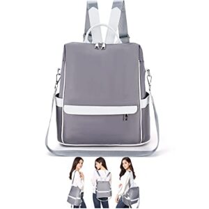 wior women backpack purse, multipurpose design nylon anti-theft fashion casual lightweight travel school shoulder bag