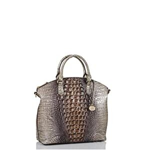 BRAHMIN Espresso Ombre Melbourne Large Duxbury Satchel