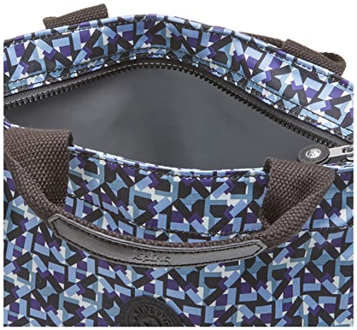 Kipling Womens Women's Shelia Bag, Adjustable Strap, Nylon Crossbody Bag, Dazzling Geos, 11.75 L x 6.75 H 6.25 D US