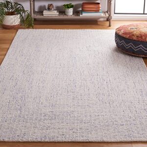 safavieh abstract collection 6′ x 9′ blue/ivory abt480m handmade wool area rug