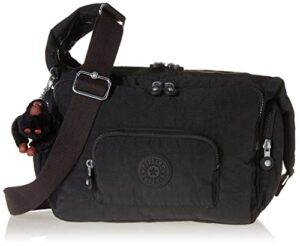 kipling womens women’s erica bag, jetset traveller, small handbag, polyester crossbody bag, black tonal, 12.25 l x 8.75 h 6.25 d us