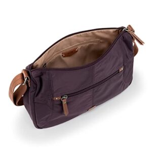 The Sak Womens Esperato Recycled Nylon Hobo, Aubergine, One Size US