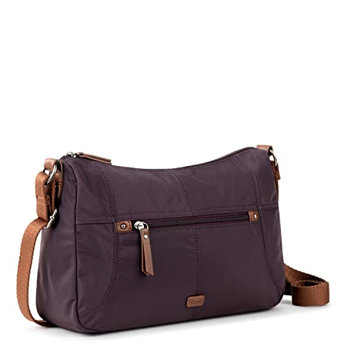 The Sak Womens Esperato Recycled Nylon Hobo, Aubergine, One Size US