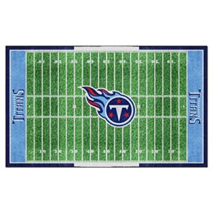 fanmats 35167 tennessee titans 6 ft. x 10 ft. plush area rug