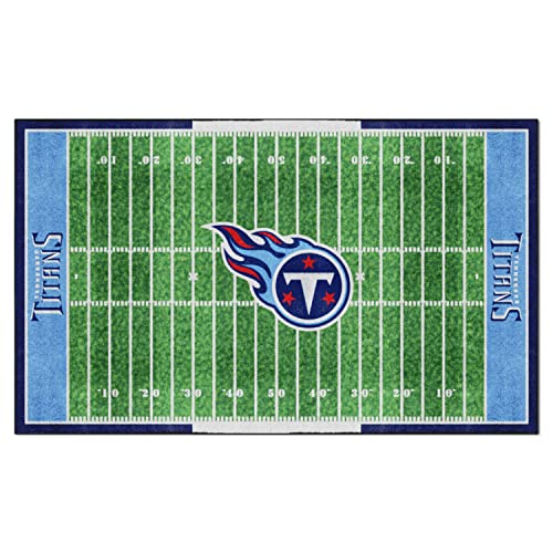 FANMATS 35167 Tennessee Titans 6 ft. x 10 ft. Plush Area Rug