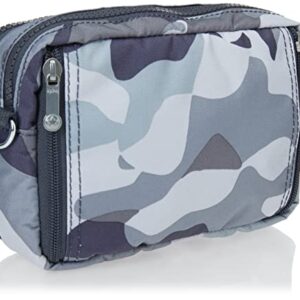 Kipling Womens Women's Merryl 2-in-1 Convertible Bag, Removable Shoulder Strap, Nylon Crossbody Bag, Cool Camo Grey, 7.75 L x 5 H 3 D US