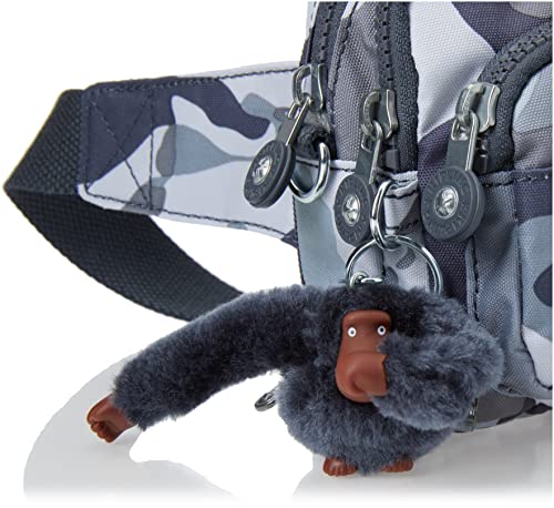 Kipling Womens Women's Merryl 2-in-1 Convertible Bag, Removable Shoulder Strap, Nylon Crossbody Bag, Cool Camo Grey, 7.75 L x 5 H 3 D US