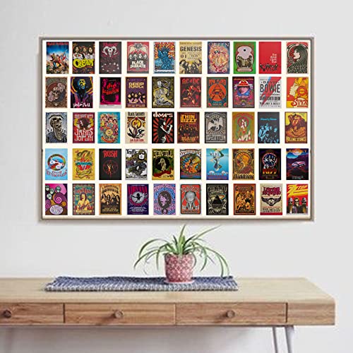 Varcelodon Room Decor 50 Pcs Album Cover Posters,4x6''wall decor,Wall Collage Kit Aesthetic Pictures for Bedroom Wall Decor,Suitable for any room decoration. (50 PCS -A)