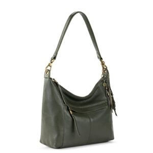 The Sak Womens Alameda Hobo Bag In Leather, Moss, One Size US