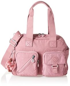 kipling womens women’s cool defea bag, organize accessories, adjustable strap, nylon travel shoulder bag, sweet pink, 13 l x 9.5 h 7.5 d us