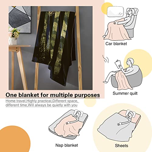 Fleece Camouflage American Flag Blanket Super Soft Plush Throw Blanket Cozy Warm Bed Blankets Lightweight Microfiber Flannel Blankets for Couch, Bed, Sofa (40" x 50")