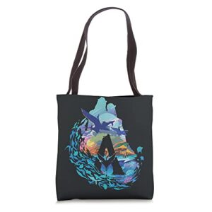 avatar: the way of water above and below the waves tote bag