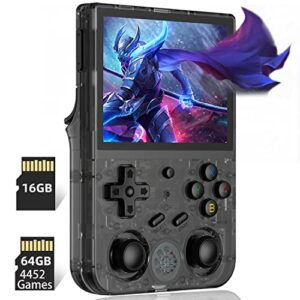 rg353vs retro handheld game linux system rg3566 3.5 inch ips screen,rg353vs with 64g tf card pre-installed 4452 games supports 5g wifi 4.2 bluetooth online fighting,streaming and hdmi