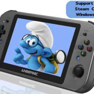 WIN600 Handheld Game Console Support Steam OS +Windows10 , 5G WiFi 4.2 Bluetooth 3050e Dali APU 8GB RAM/256GB ROM 5.94 Inch Touchscreen Screen 4500mAh Battery (WIN600-3050-Black)