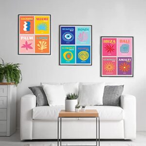 Woonkit 12 set Preppy Room Decor, Posters for Room Aesthetic, Trendy College Dorm Wall Decor, Cute Bedroom Office Living Room Home Wall Art Prints, Travel Pictures, Collage Kit Coconut Teen Girl Kawaii Stuff (A - PREPPY TRAVEL)