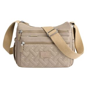 crossbody bag for women multi pockets satchel bag waterproof shoulder messenger bag handbag for daily use travel