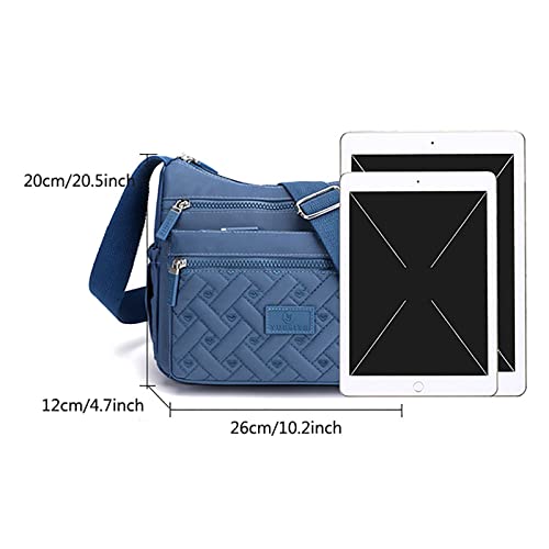 Crossbody Bag for Women Multi Pockets Satchel Bag Waterproof Shoulder Messenger Bag Handbag for Daily Use Travel