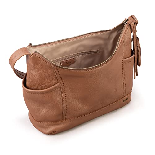 The Sak Womens Leather, & Silhouette, Supple, Kendra Hobo Bag in Leather Timeless Elevated Silhouette Soft Supple Handcrafted Sustainably, Tobacco, One Size US